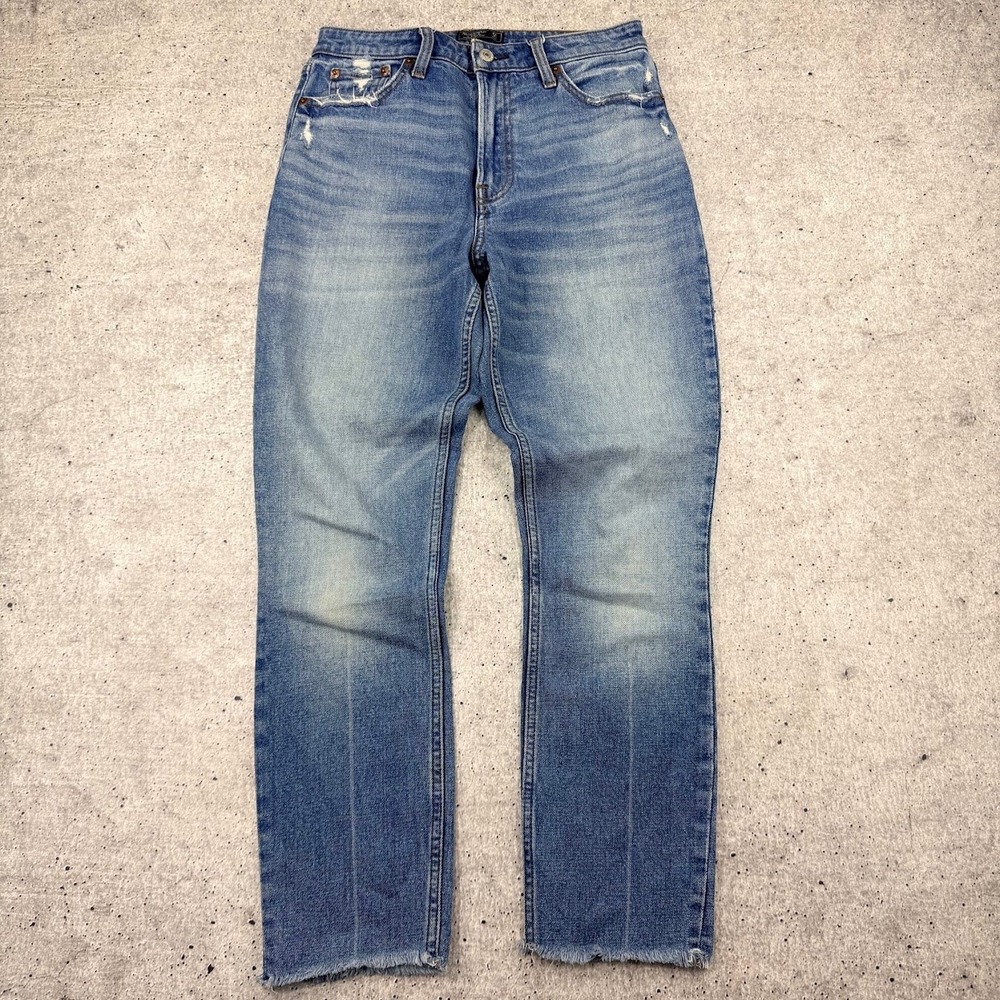 Y2K Abercrombie and Fitch Simone High Rise Slim Light Blue Jeans Womens 27/4R